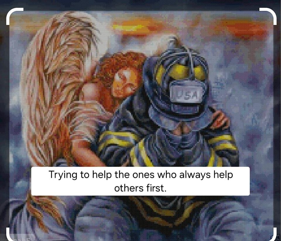 Under the Firefighter's Helmet 