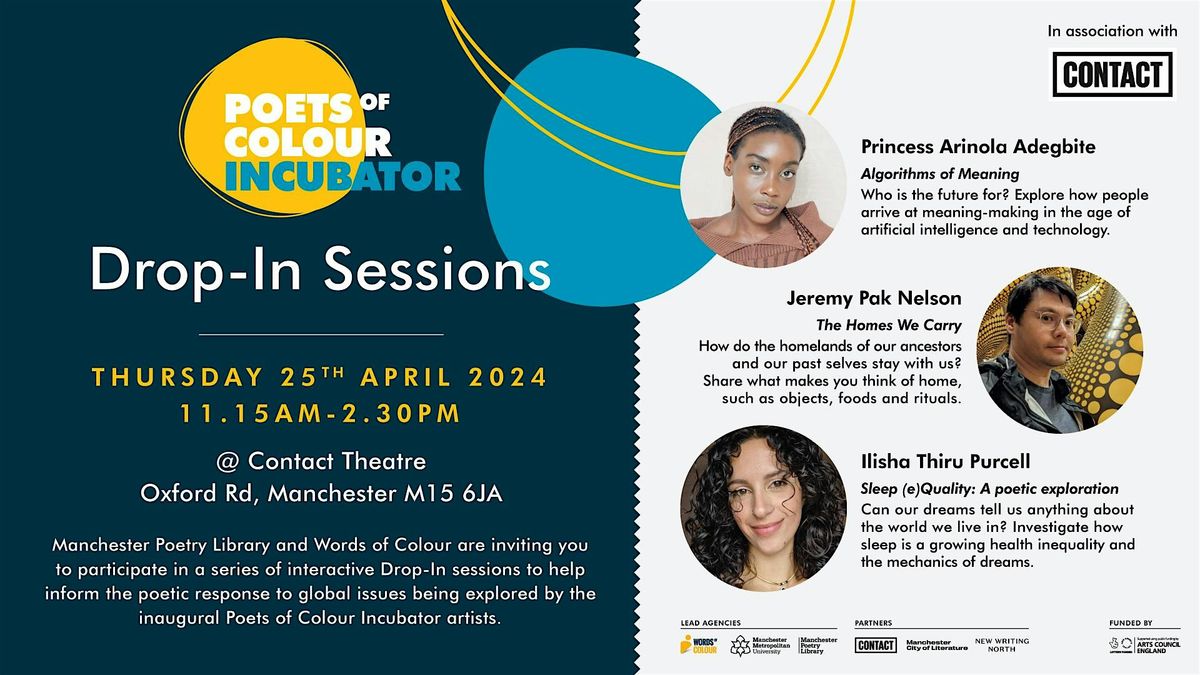 Poets of Colour Incubator Drop-In Sessions