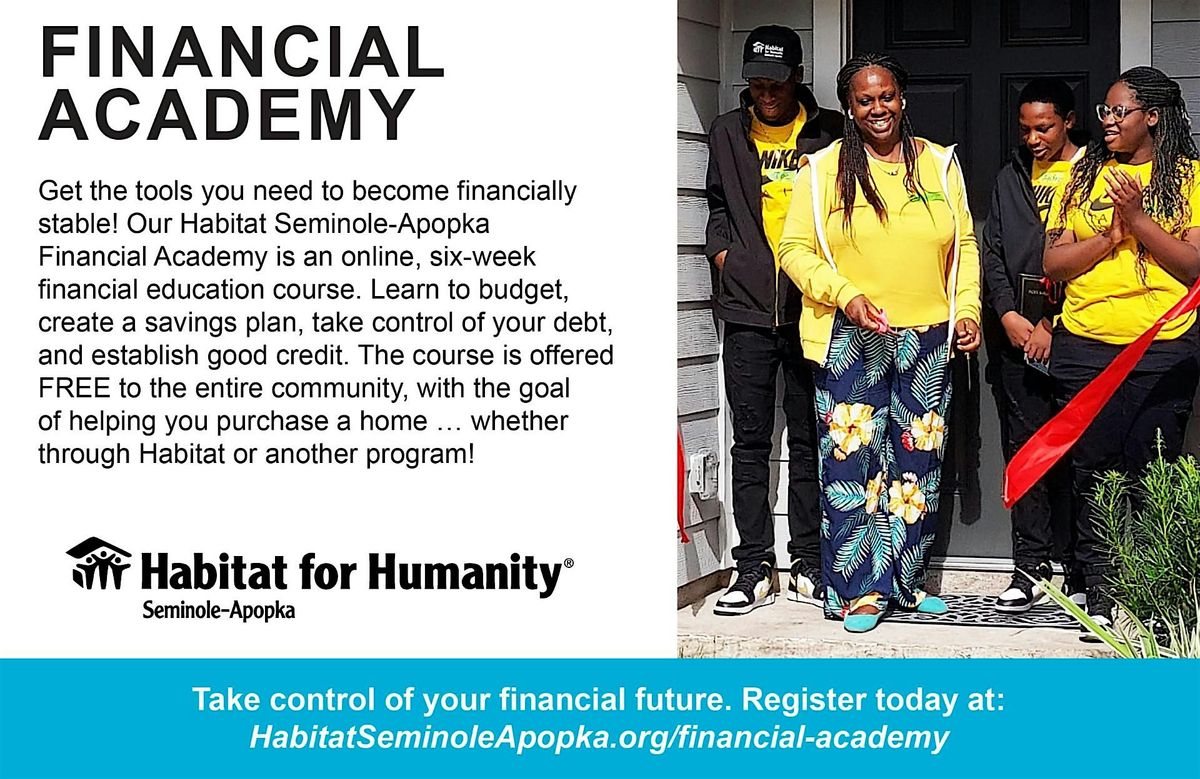 Habitat Financial Academy Workshops 3\/04\/2025 - 4\/08\/2025