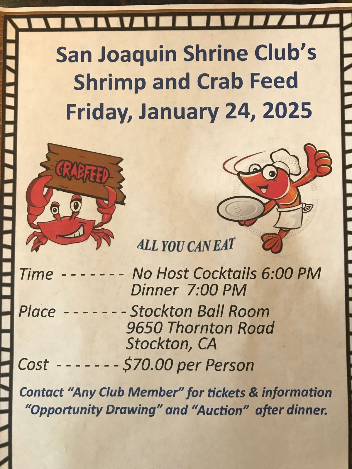 Crab feed