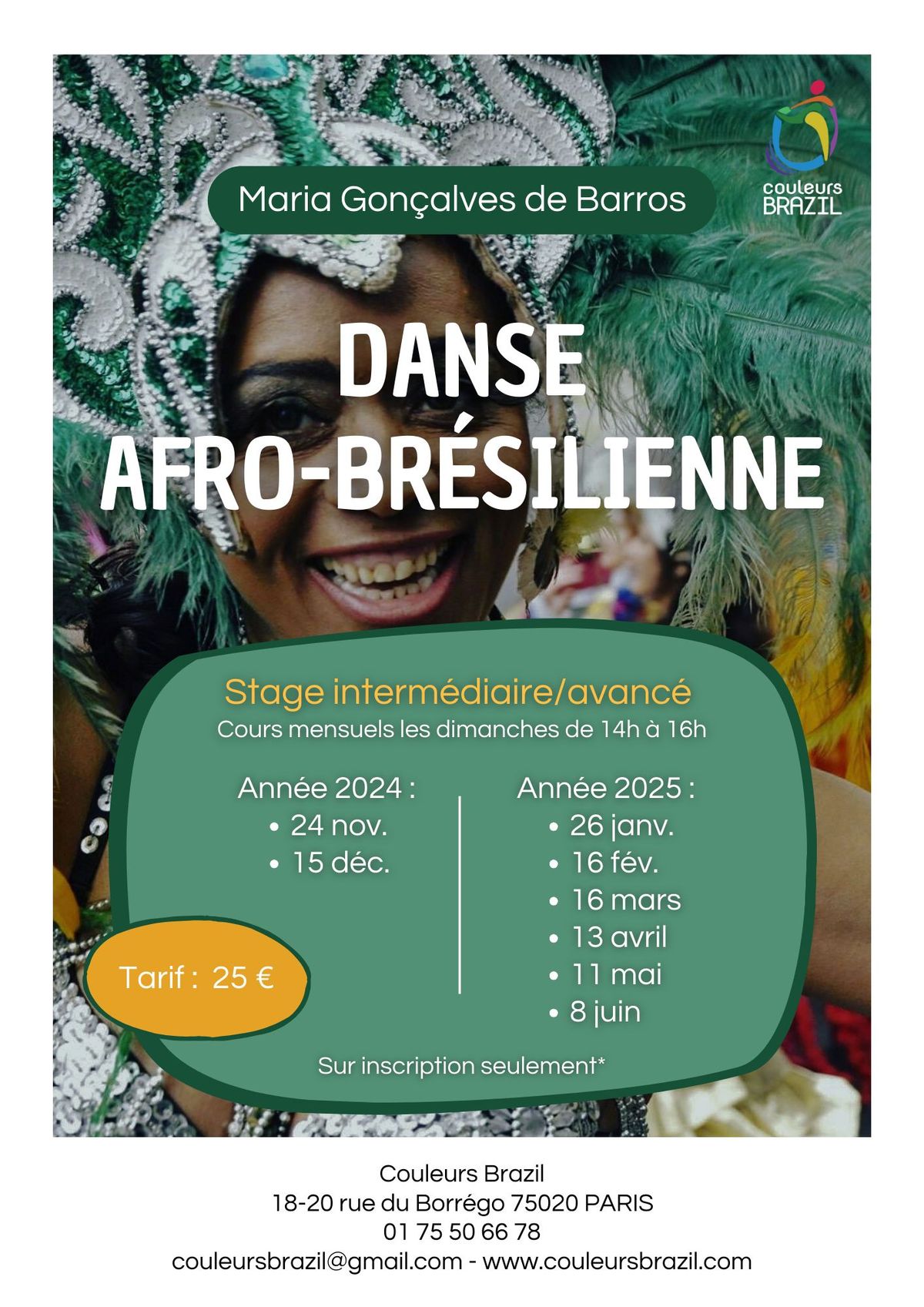 Stages de danse afro-br\u00e9silienne