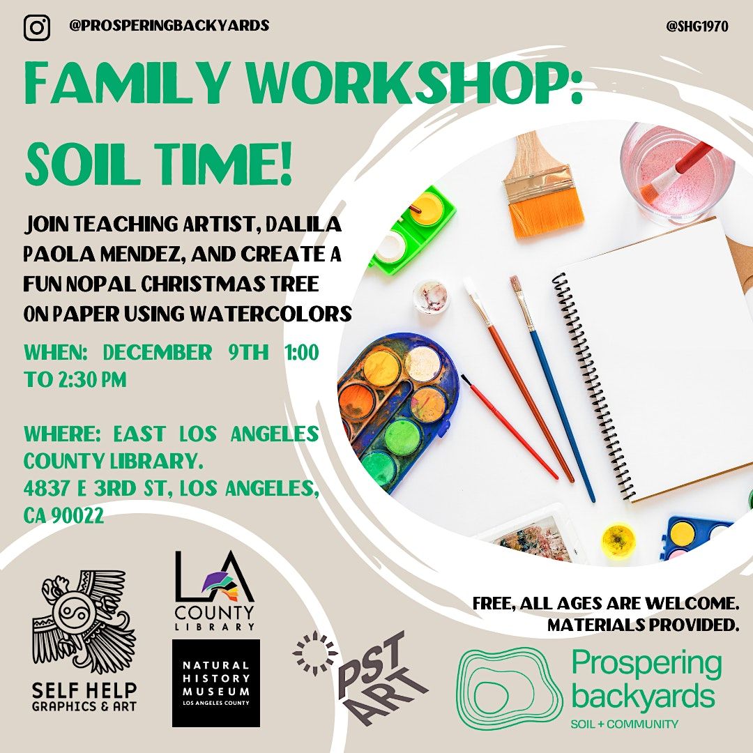 Prospering Backyards: Soil Time! Family Holiday Workshop