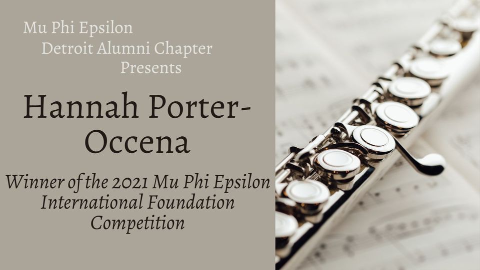 Mu Phi Epsilon Recital with Hannah Porter-Occena