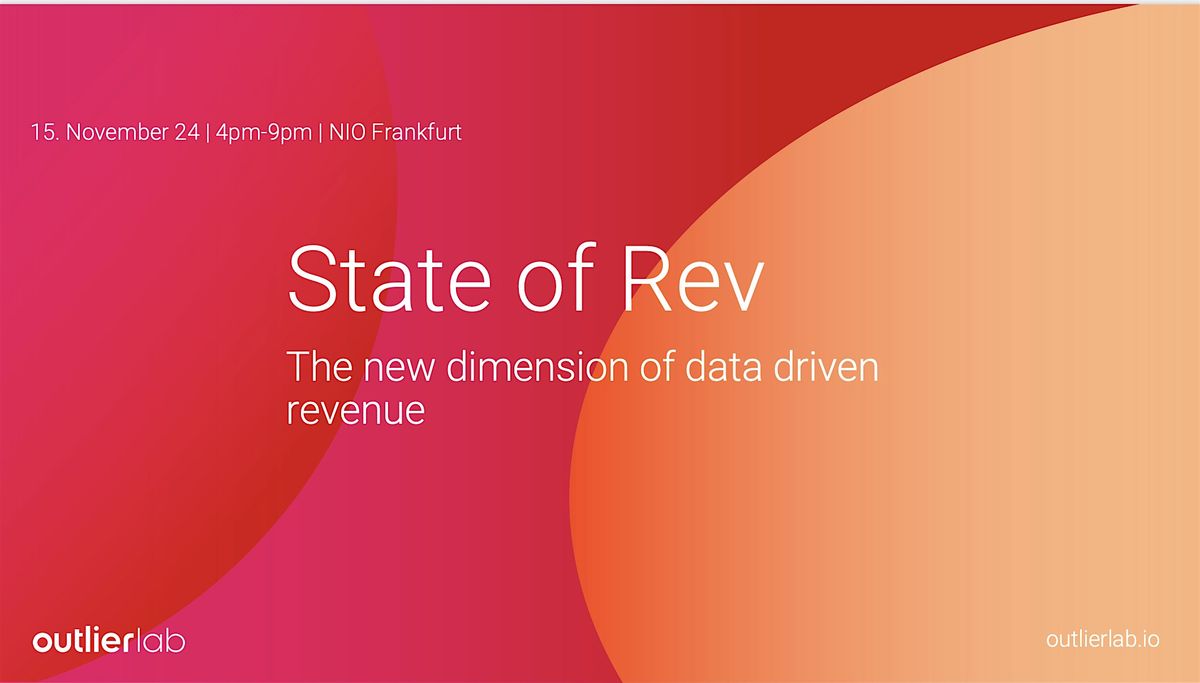 State of Rev - the new dimension of data driven revenue