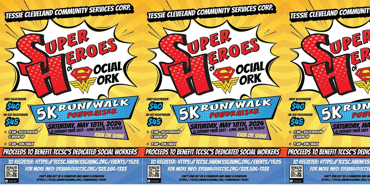 TCCSC SUPER HEROES OF SOCIAL WORK 5K