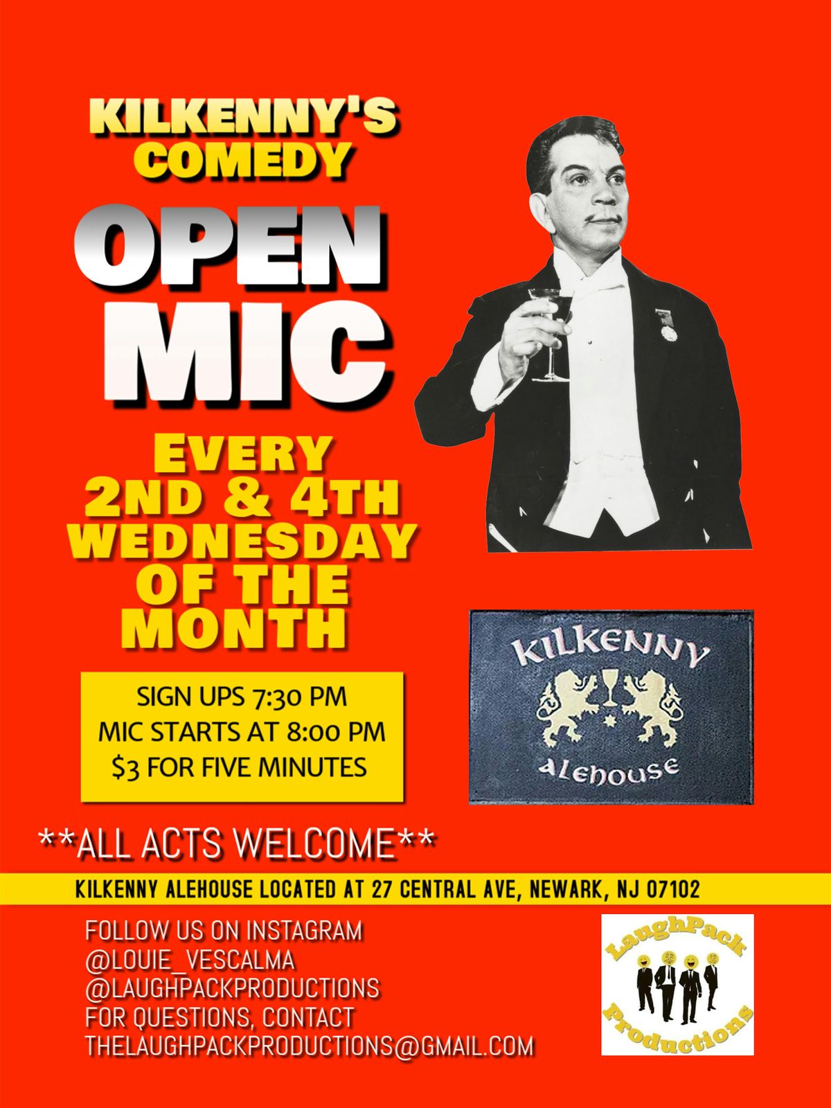 Kilkenny's  Comedy Open Mic