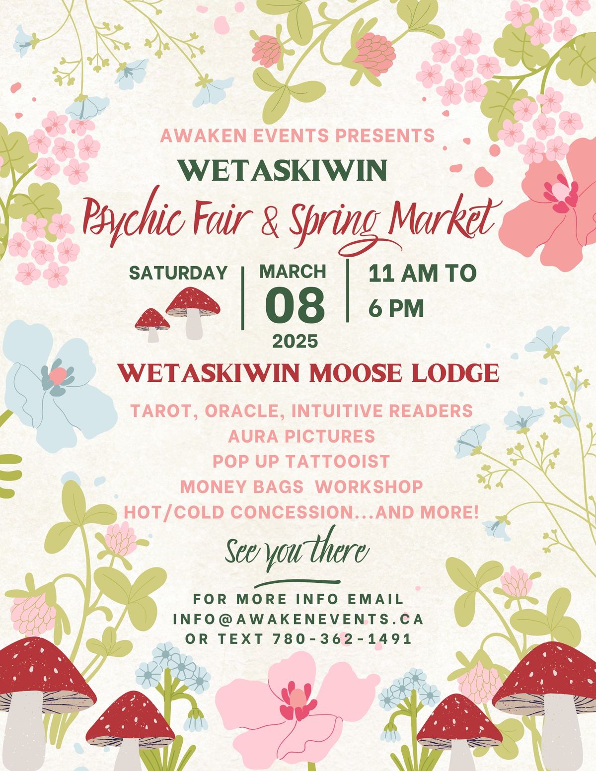 Wetaskiwin Psychic Fair & Spring Market