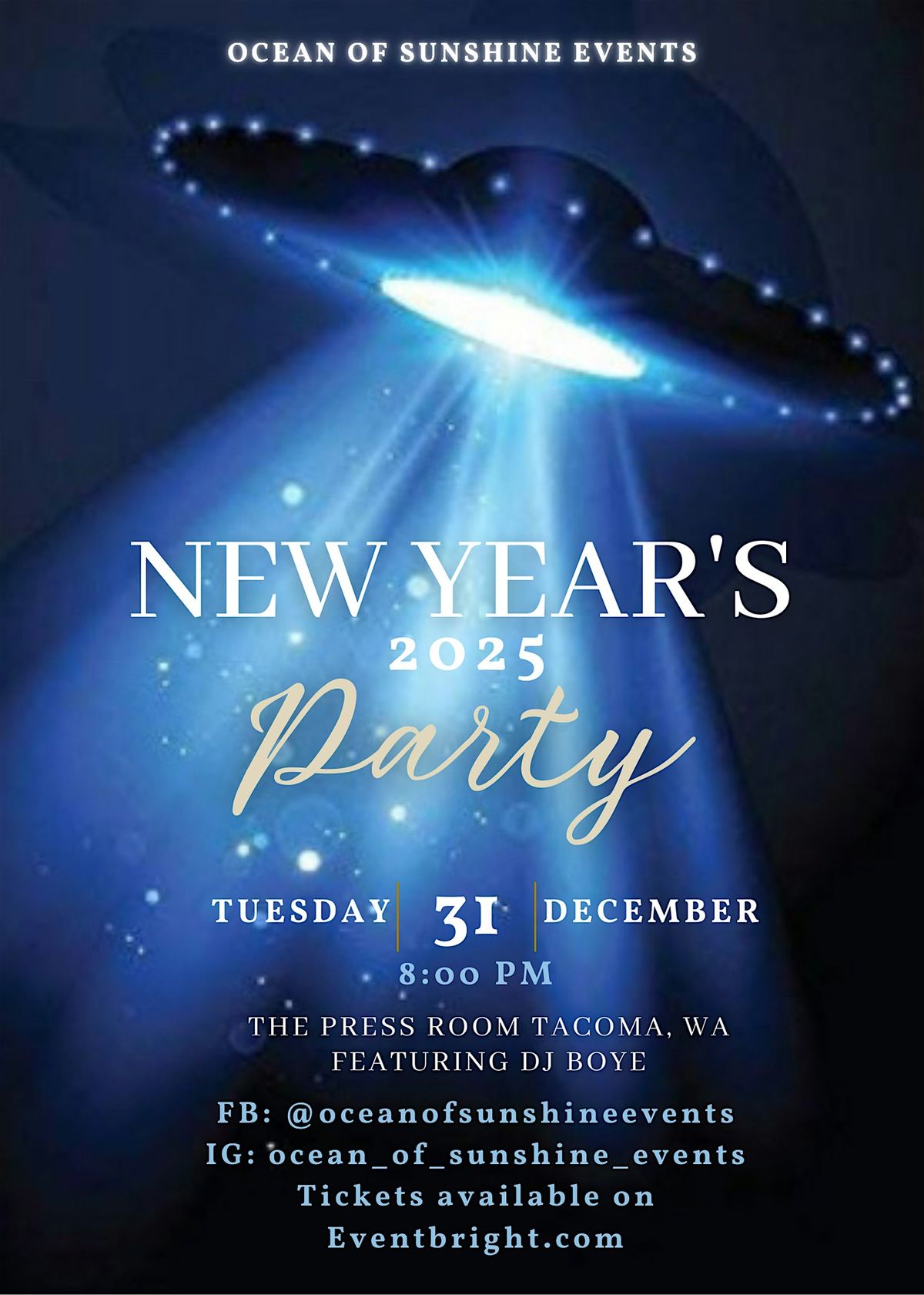 New Years 2025 Extra Terrestrial Party