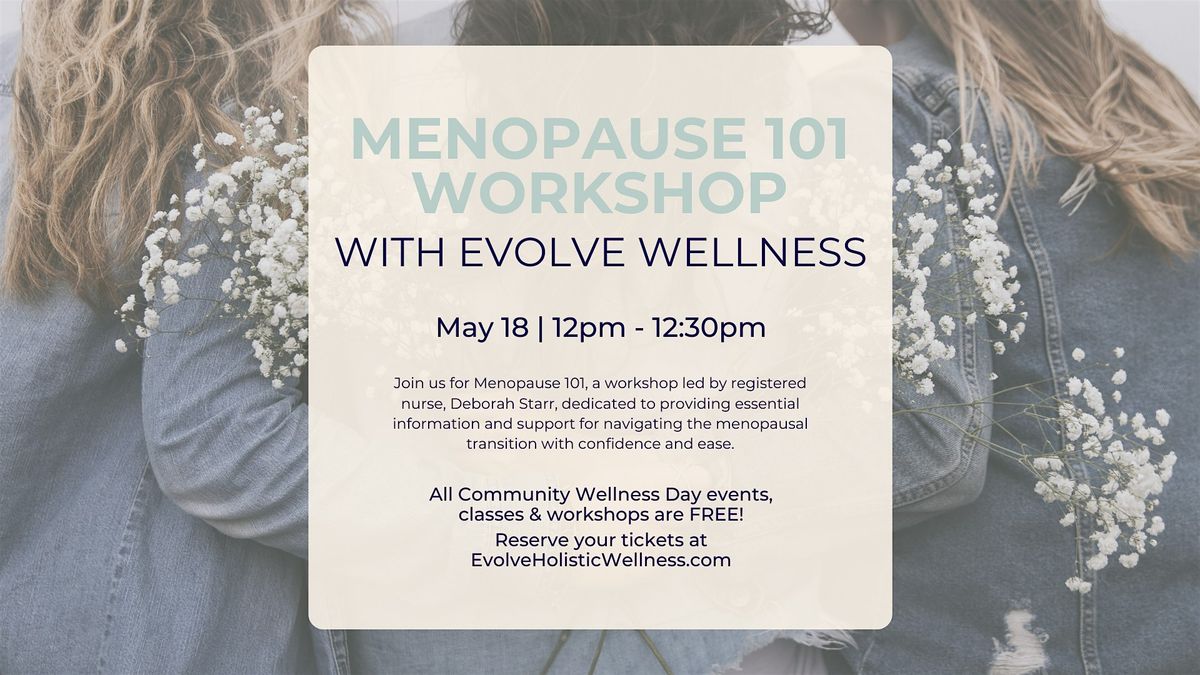 Menopause 101 Workshop