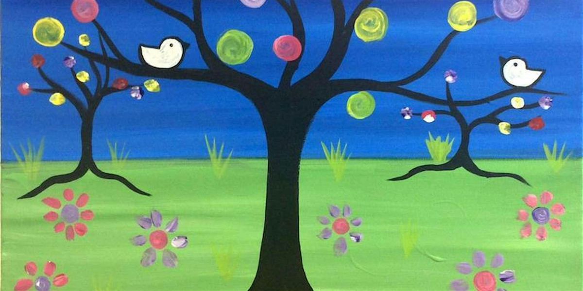 Kids Camp - Tree in Color - Paint and Sip by Classpop!\u2122