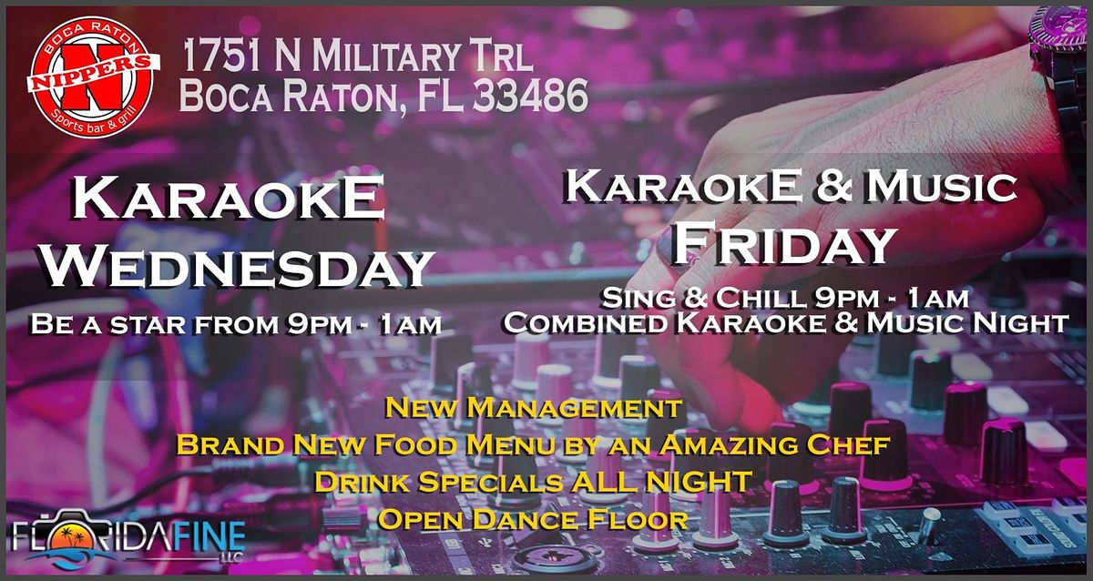 Karaoke at Nippers | Boca Raton, FL | Every Friday!
