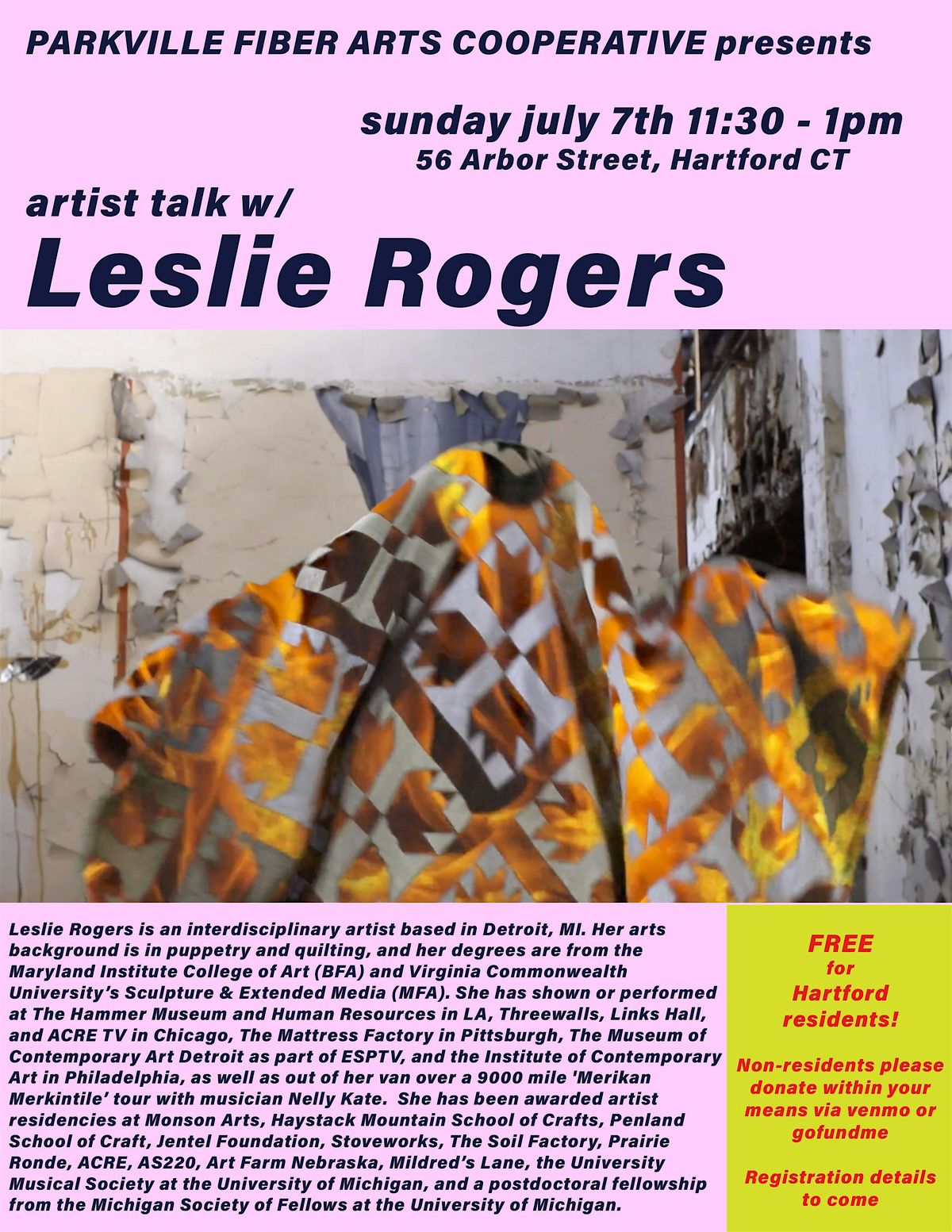 Artist Talk w\/ Leslie Rogers