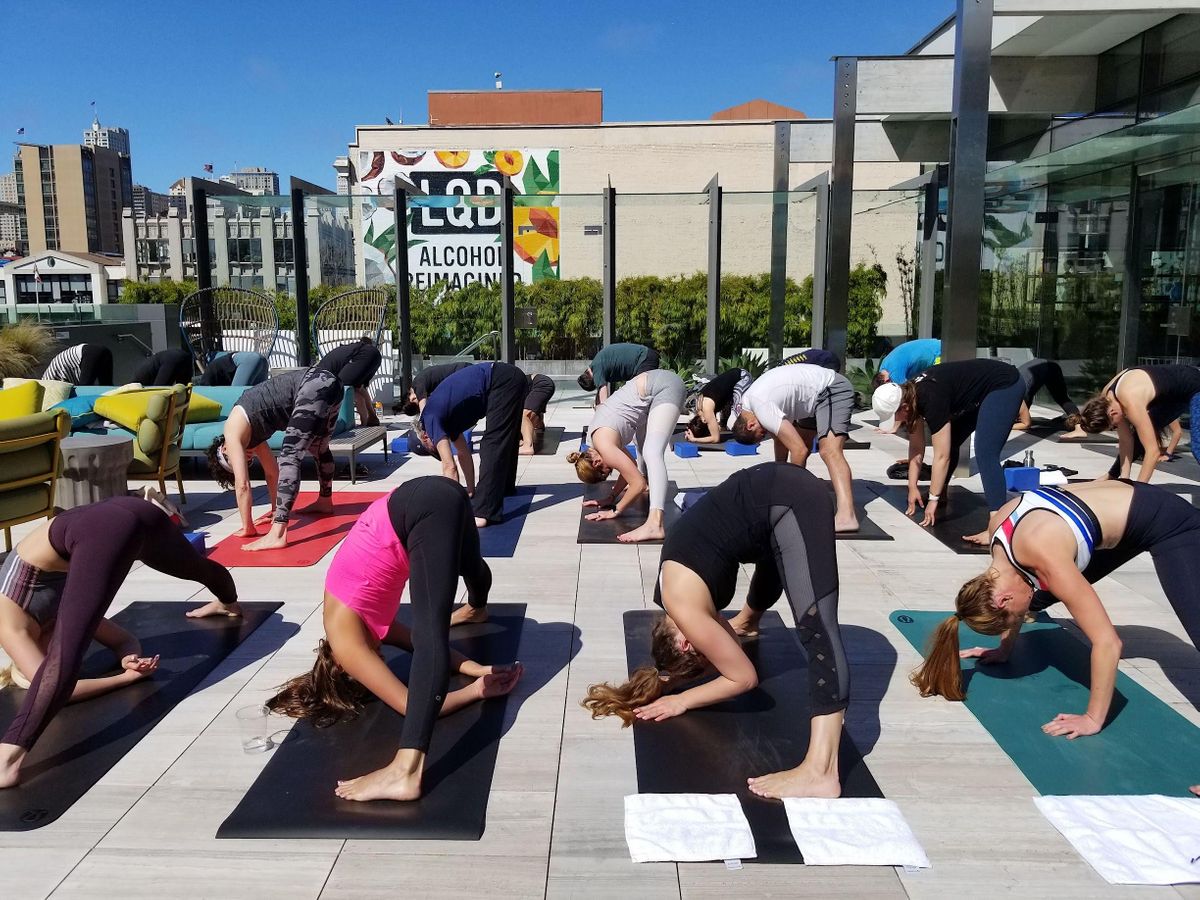 Rooftop Yoga at the Kimpton Alma