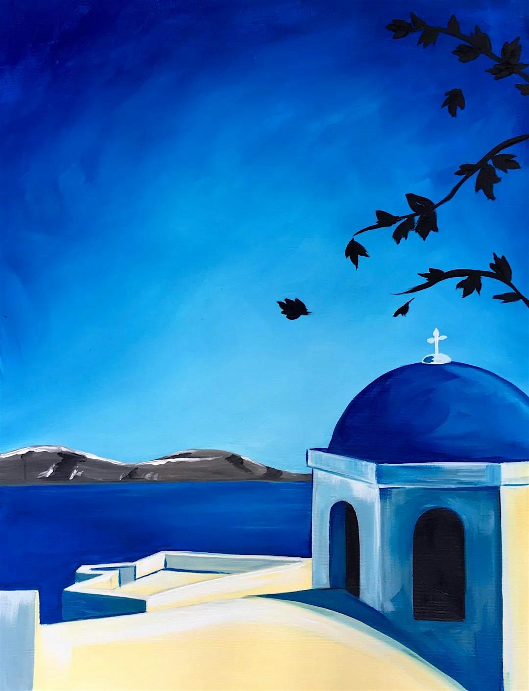 Paint and Sip - Santorini | Deansgate Locks