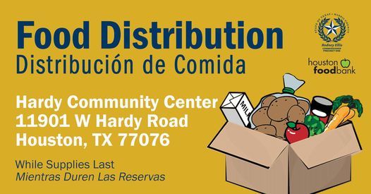 Precinct One Food Distribution - Hardy Community Center, Hardy Senior ...