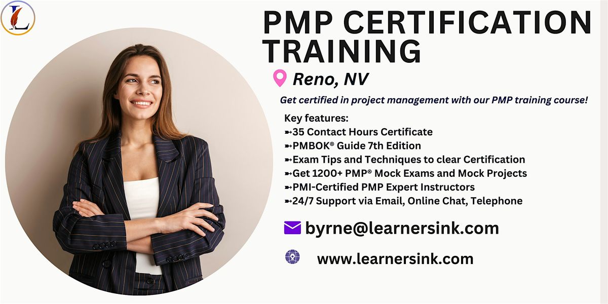 Confirmed 4 Day PMP Bootcamp In Reno, NV