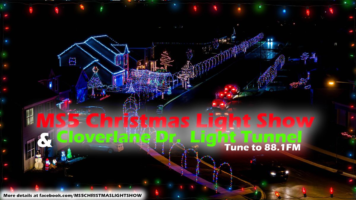 MS5 Christmas Light Show Opening Night, tune to 88.1fm