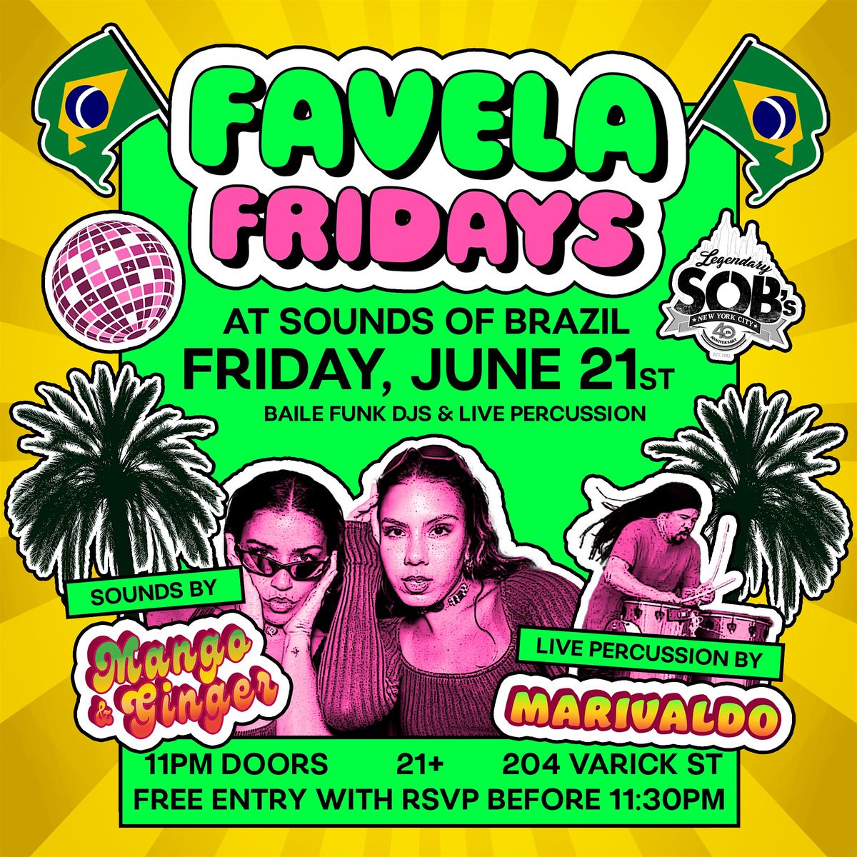 Favela Fridays: Baile Funk DJs & Live Percussion