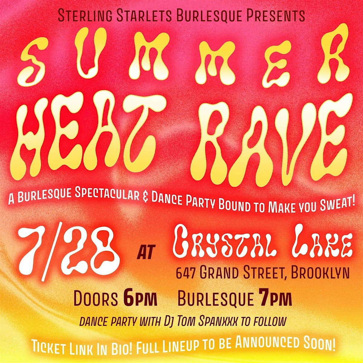 The Sterling Starlets Burlesque Presents: Summer Heat Rave