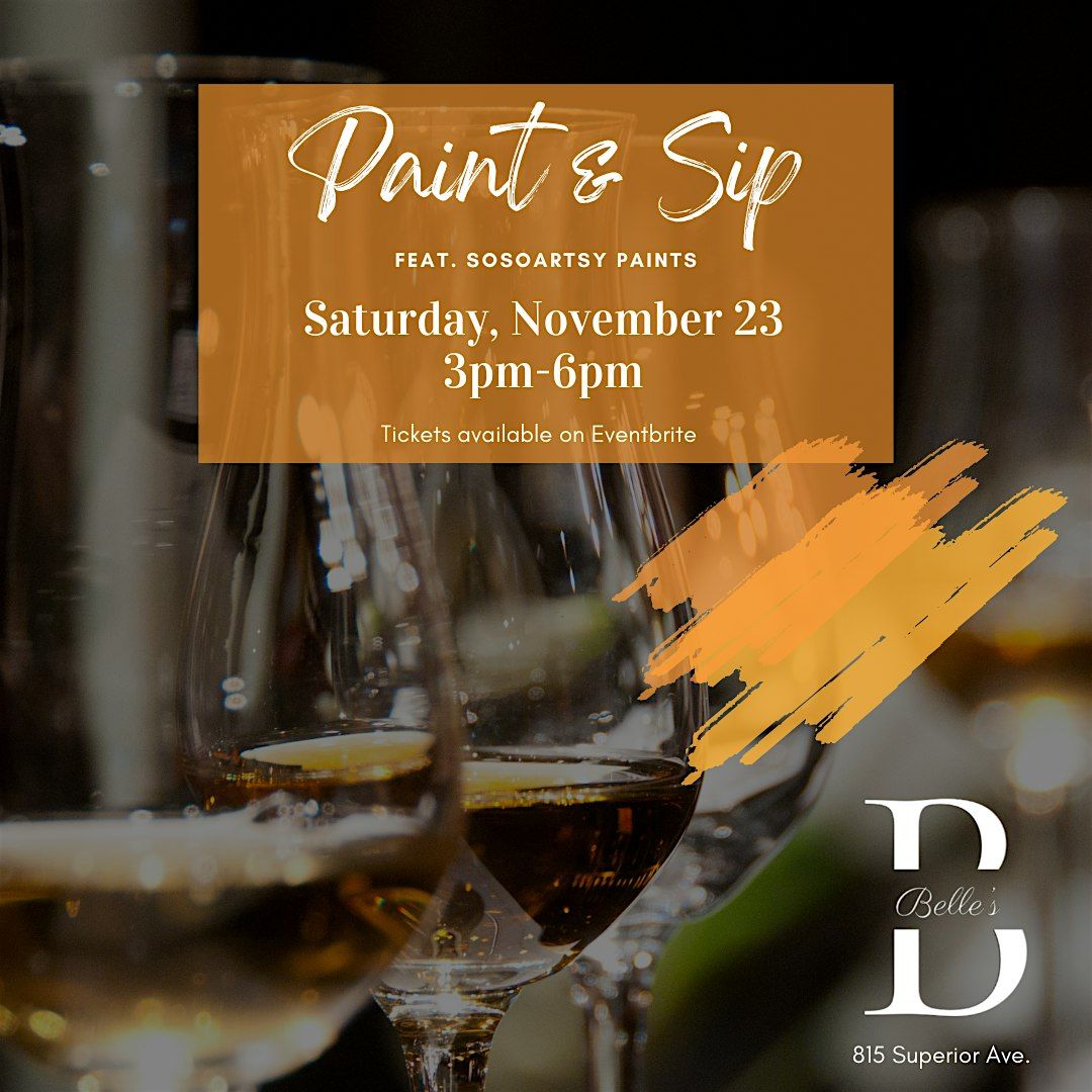 Paint & Sip  @ Belle\u2019s Suite