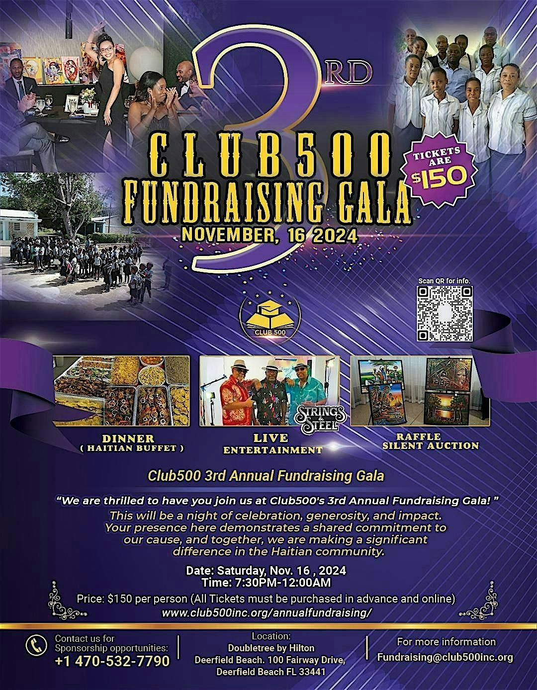 Club 500 - 3rd Annual Fundraising Gala