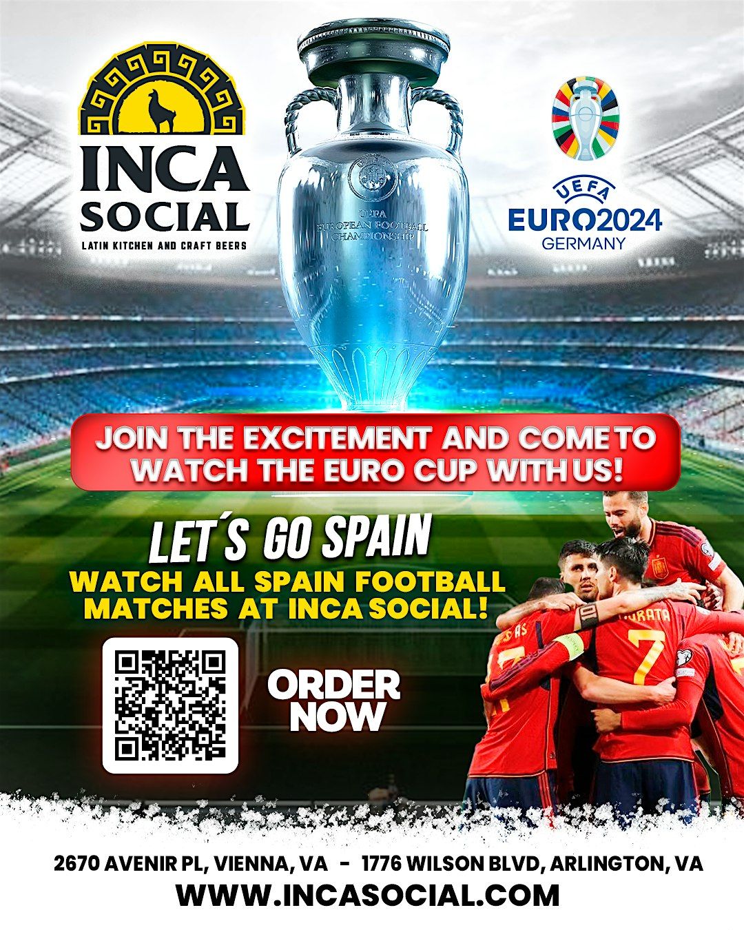 Spain v. TBD - Round of 16 #CopaAmerica #WatchParty #ViennaVA