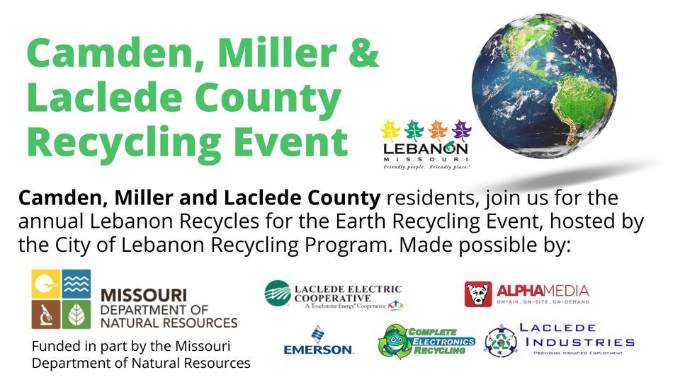 Camden, Miller & Laclede County Recycling event, Lebanon Public Works