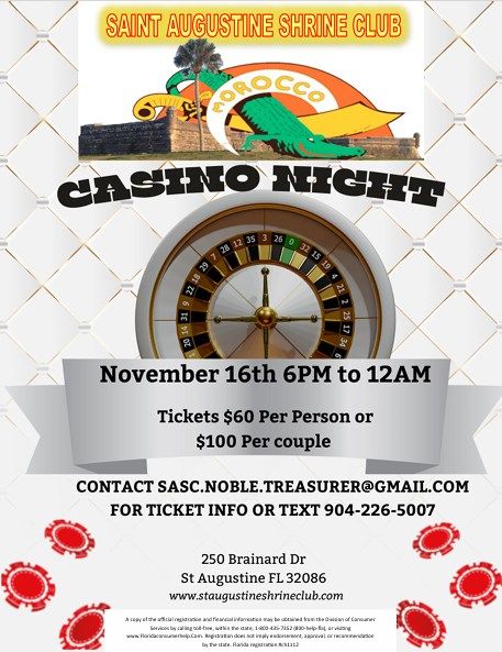 St Augustine Shrine Club Presents - CASINO NIGHT!