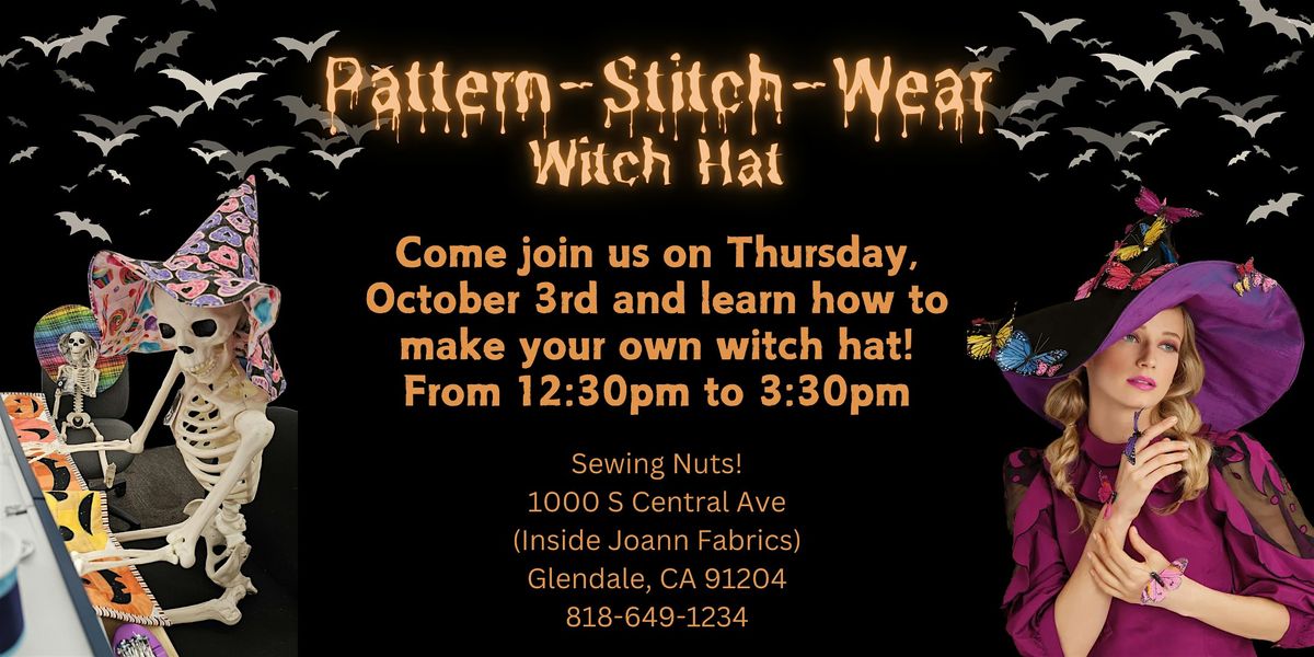 Pattern Stitch Wear-Witch Hat