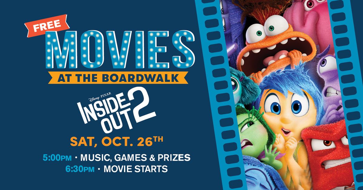 Free Movies at the Boardwalk: Inside Out 2