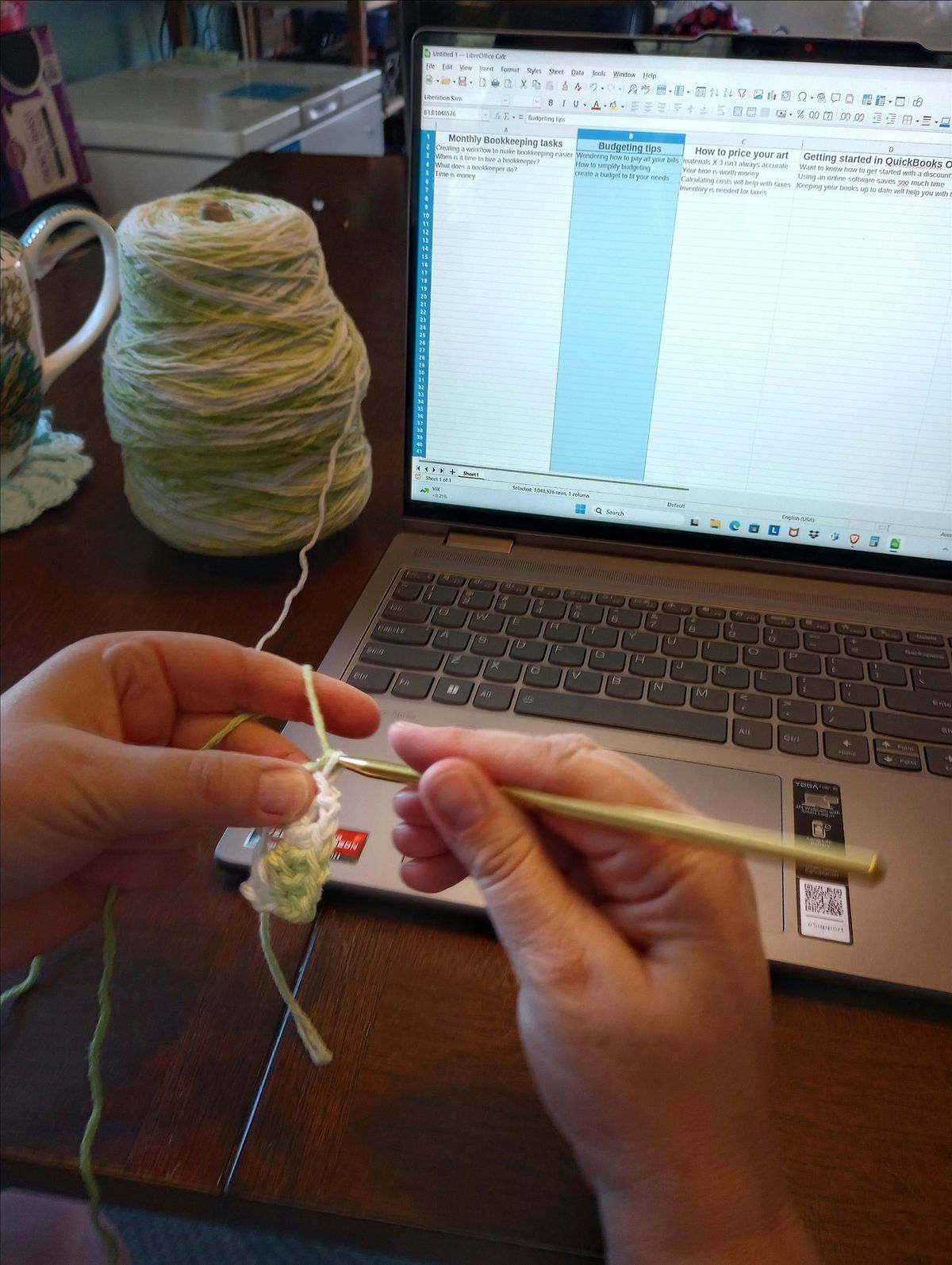 Crafting Success: Crochet and Bookkeeping Workshop