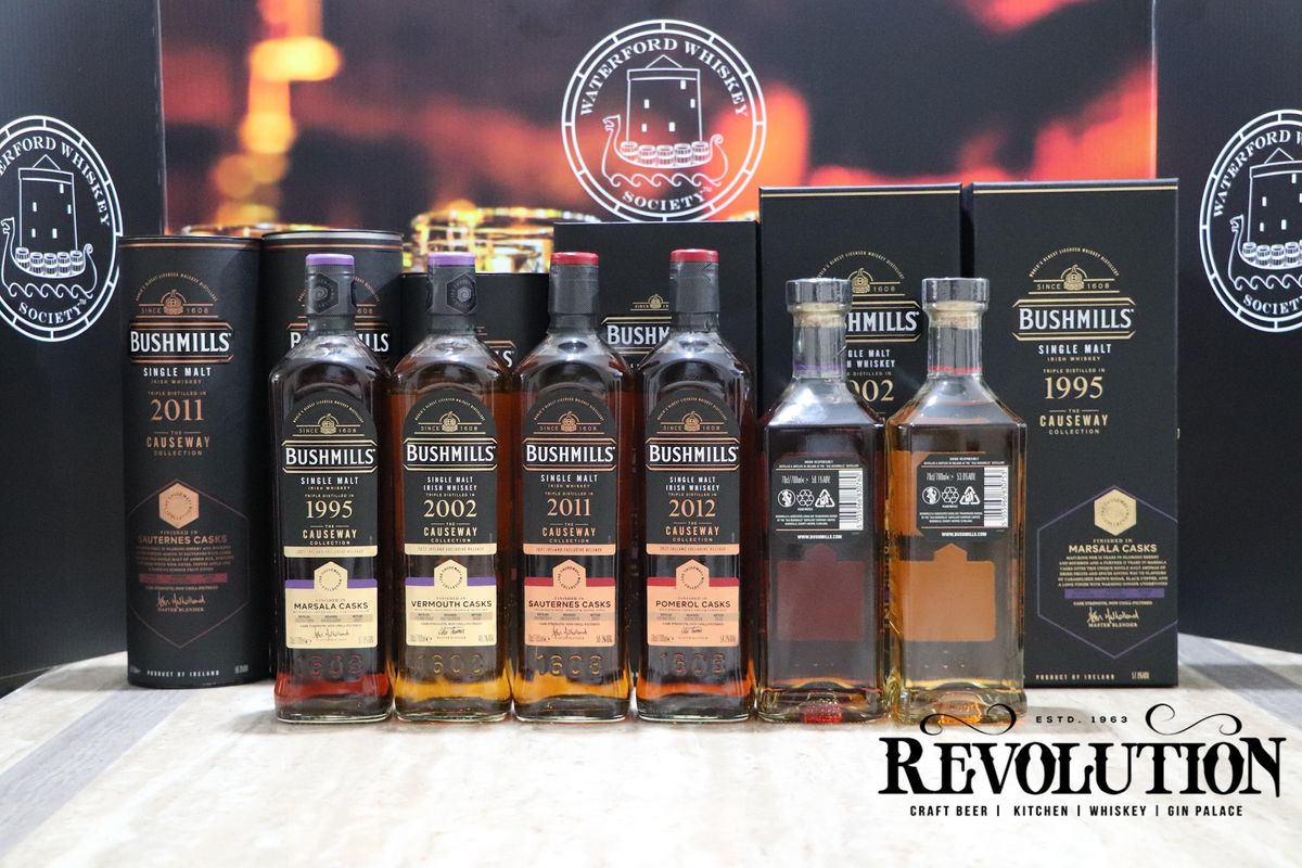 Bushmills tasting at Revolution Waterford, Revolution Craft Beer