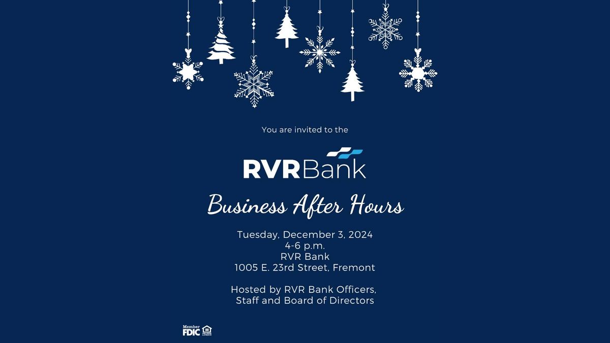 RVR Bank Holiday Business After Hours