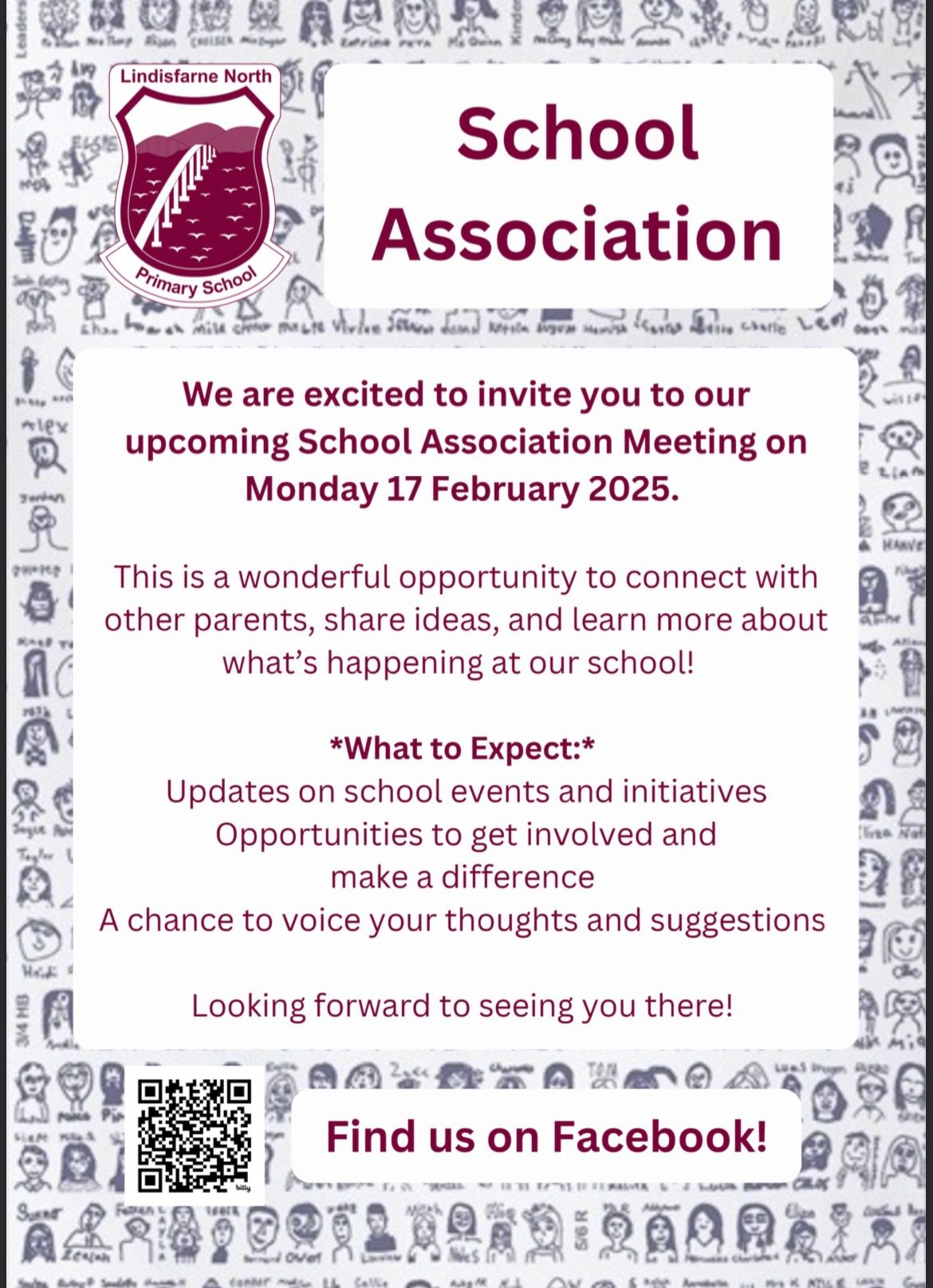 2025 School Association meeting - we need you! 