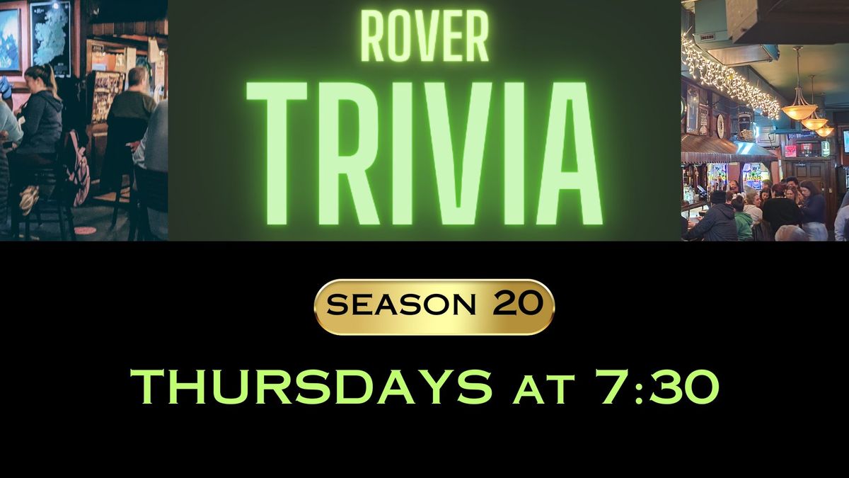 Irish Rover Thursday Night Trivia