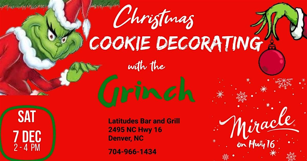 Kids Christmas Cookie decorating with the Grinch