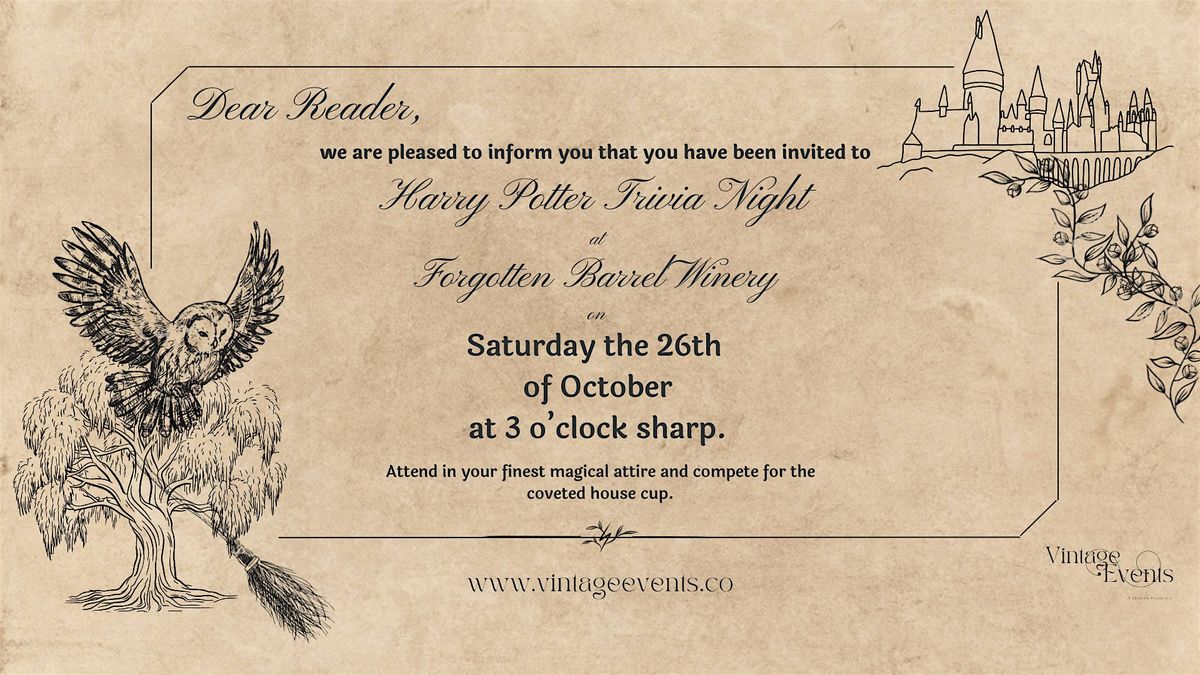 Harry Potter Trivia Night