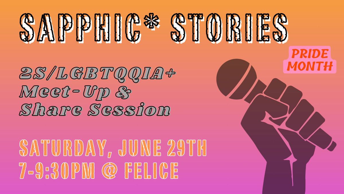 Sapphic* Stories - Pride Month Meet-Up and Share Session