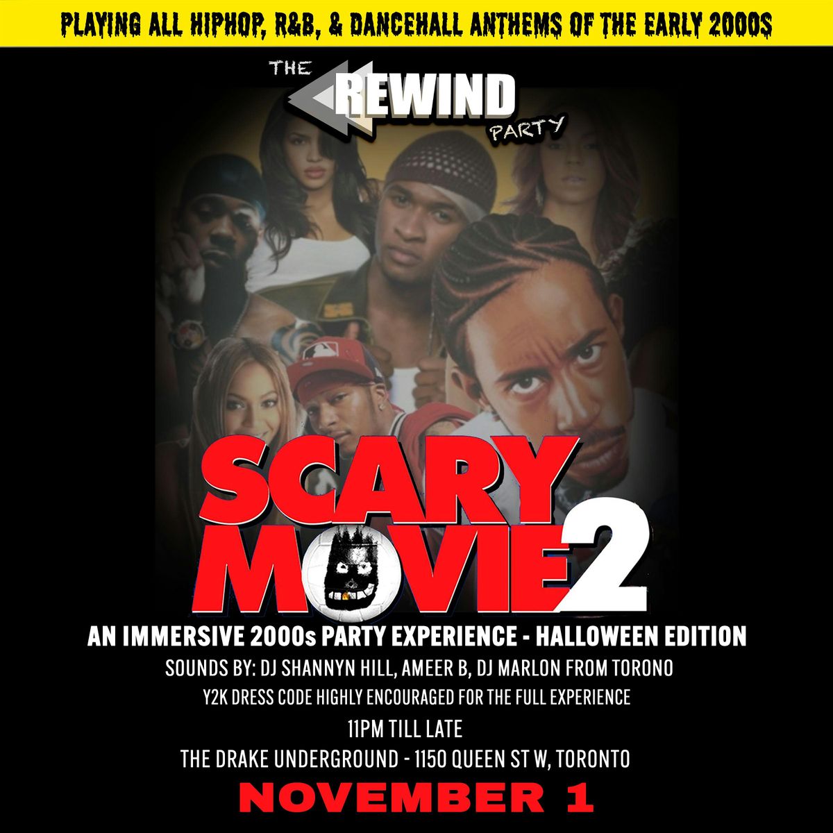 TheRewindParty Ent  Presents:  SCARY MOVIE2 - Immersive Y2K Halloween Party