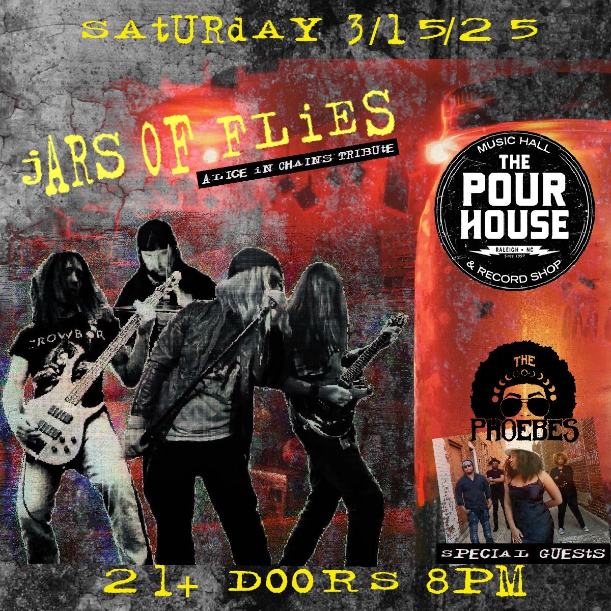 JARS OF FLIES: Ultimate Alice In Chains Experience with The Phoebes - Raleigh, NC