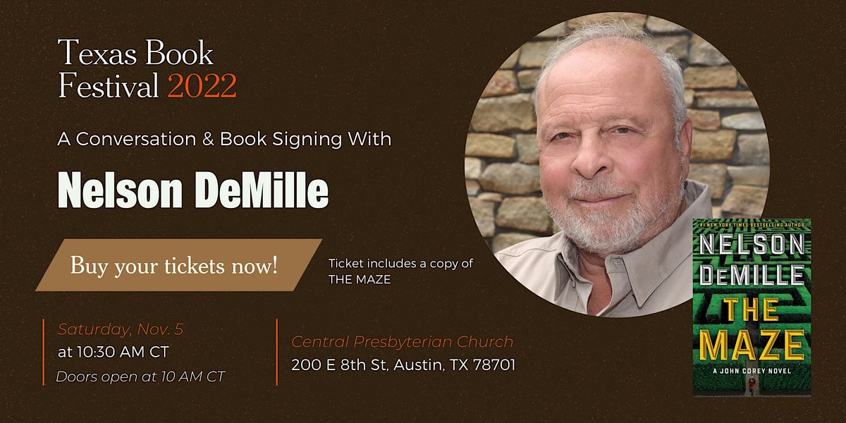 Texas Book Festival Presents: Nelson DeMille - The Maze
