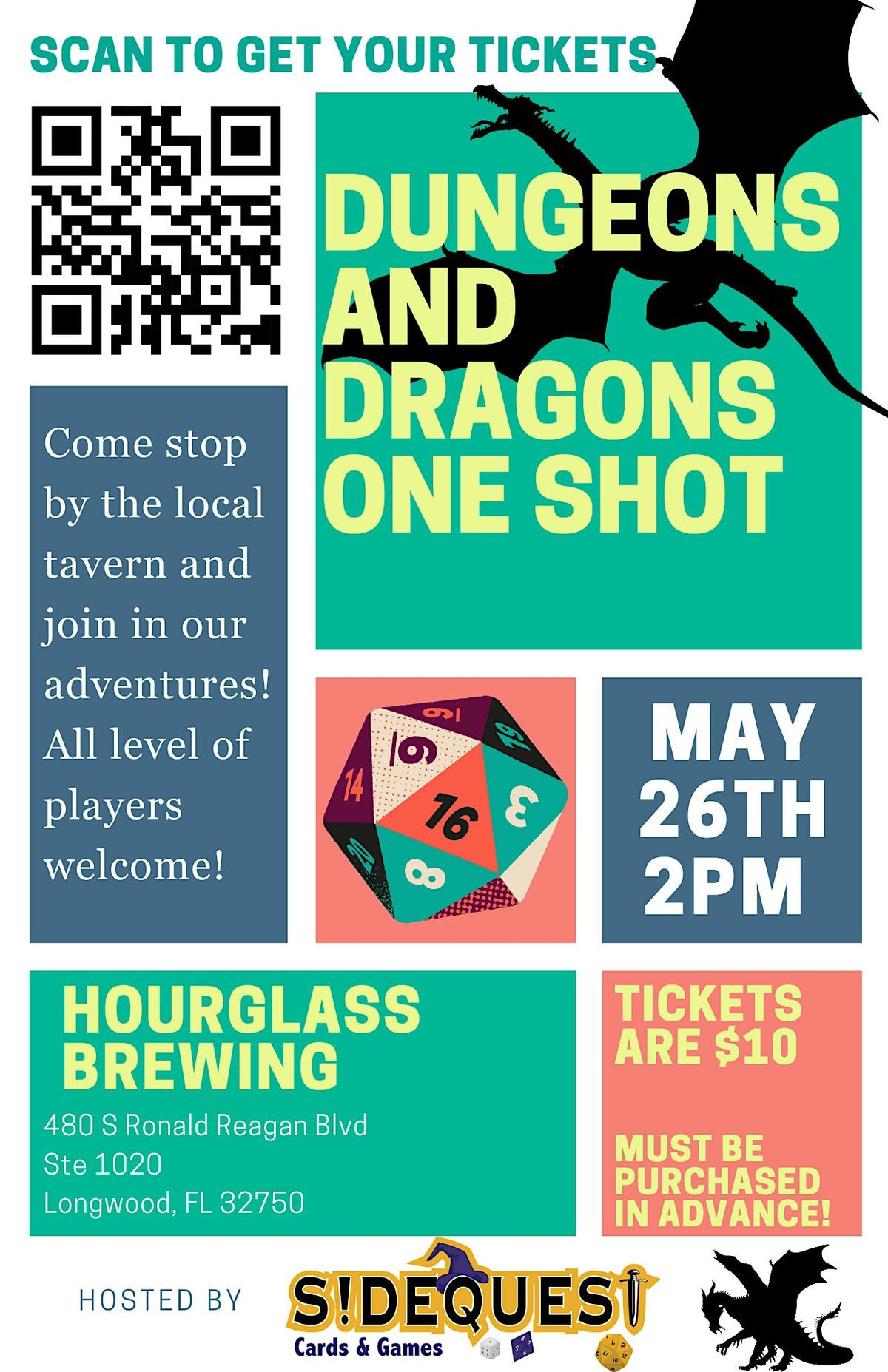 Dungeons And Dragons One Shot at Hourglass Brewing