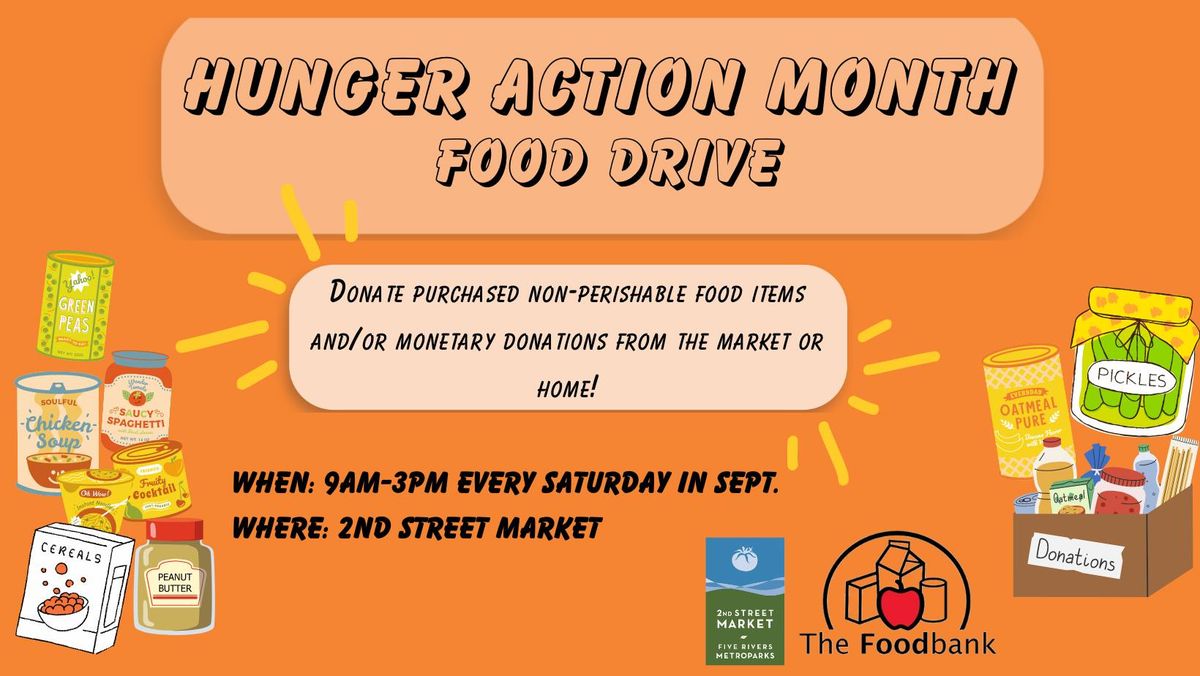 Hunger Action Month Food Drive at the Market 