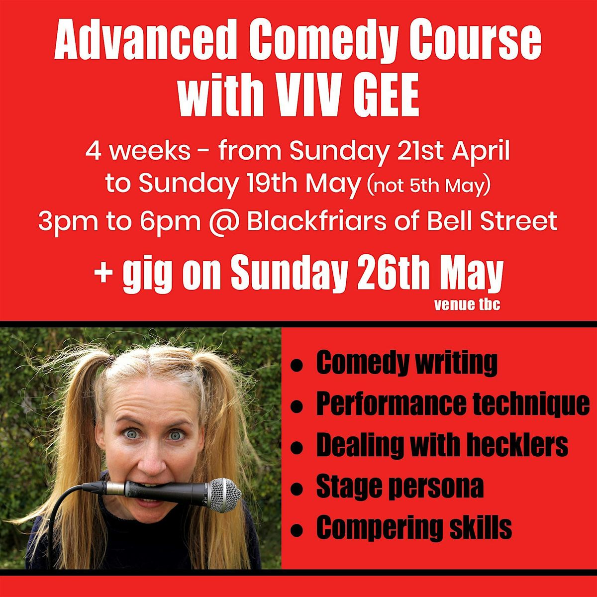 Viv Gee's Advanced Comedy Class