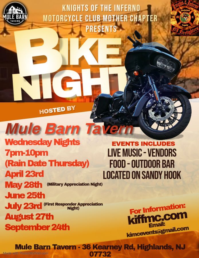 10th Annual Bike Nights at the Mule Barn Tavern 