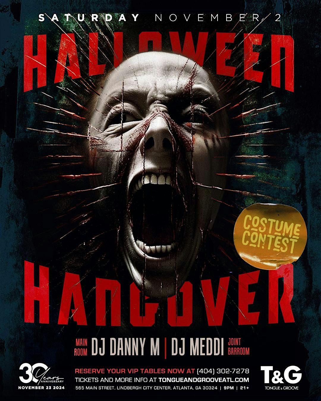 Halloween Hangover Costume Party with DJ Danny M and DJ Meddi