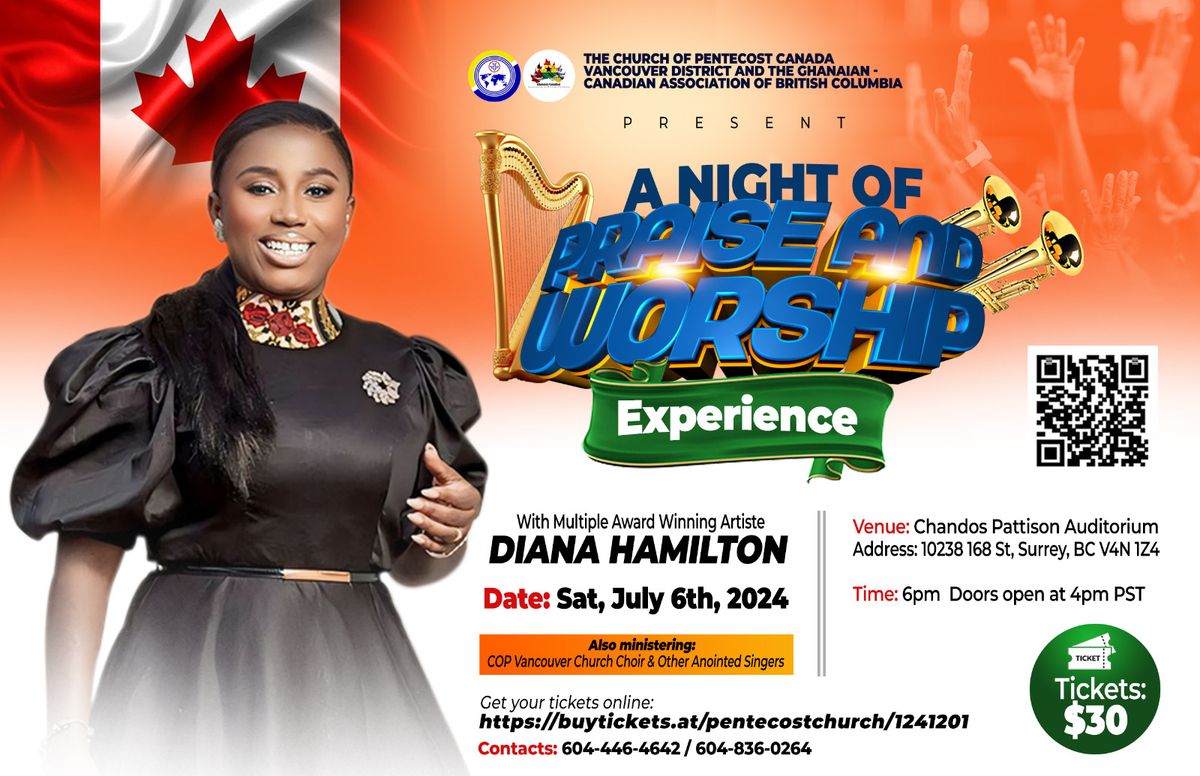 A Night of Praise and Worship Experience with Diana Hamilton in Vancouver