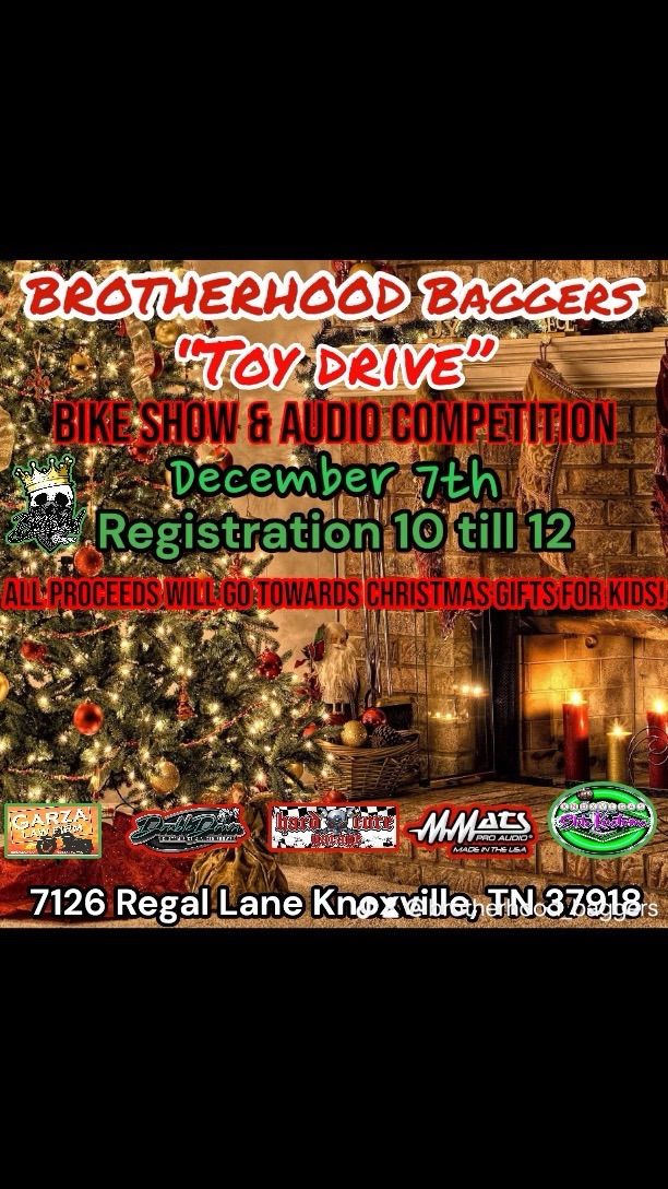 Brotherhood Baggers \u201cTOY DRIVE\u201d bike and audio show 