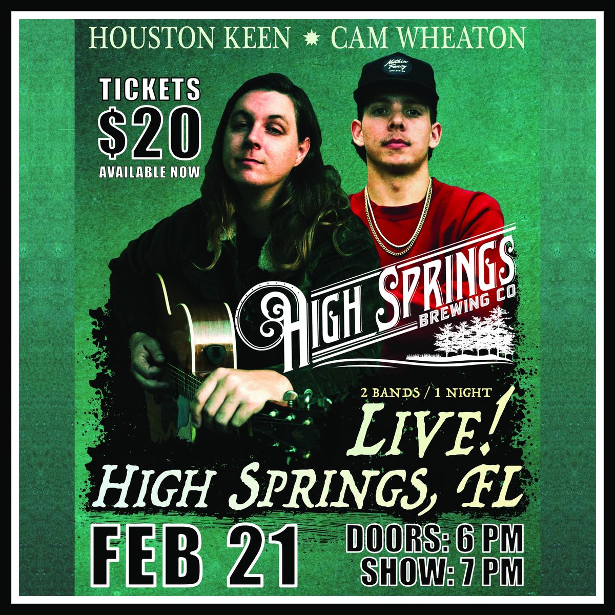 HOUSTON KEEN BAND \/ CAM WHEATON BAND LIVE AT HIGH SPRINGS BREWING CO!