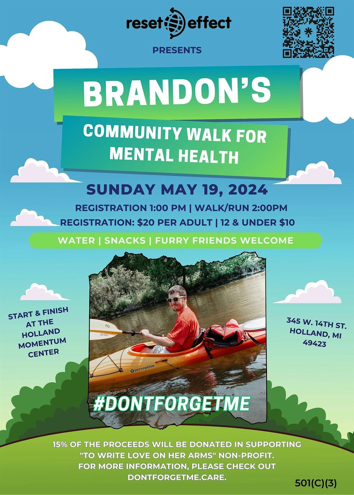 Reset Effect presents Brandon's Community Walk For Mental Health